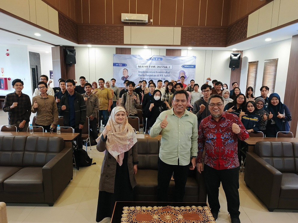 Kuliah Tamu Praktisi: Implementasi Konstruksi Berkelanjutan di PT Adhi Karya (Persero) Tbk.
